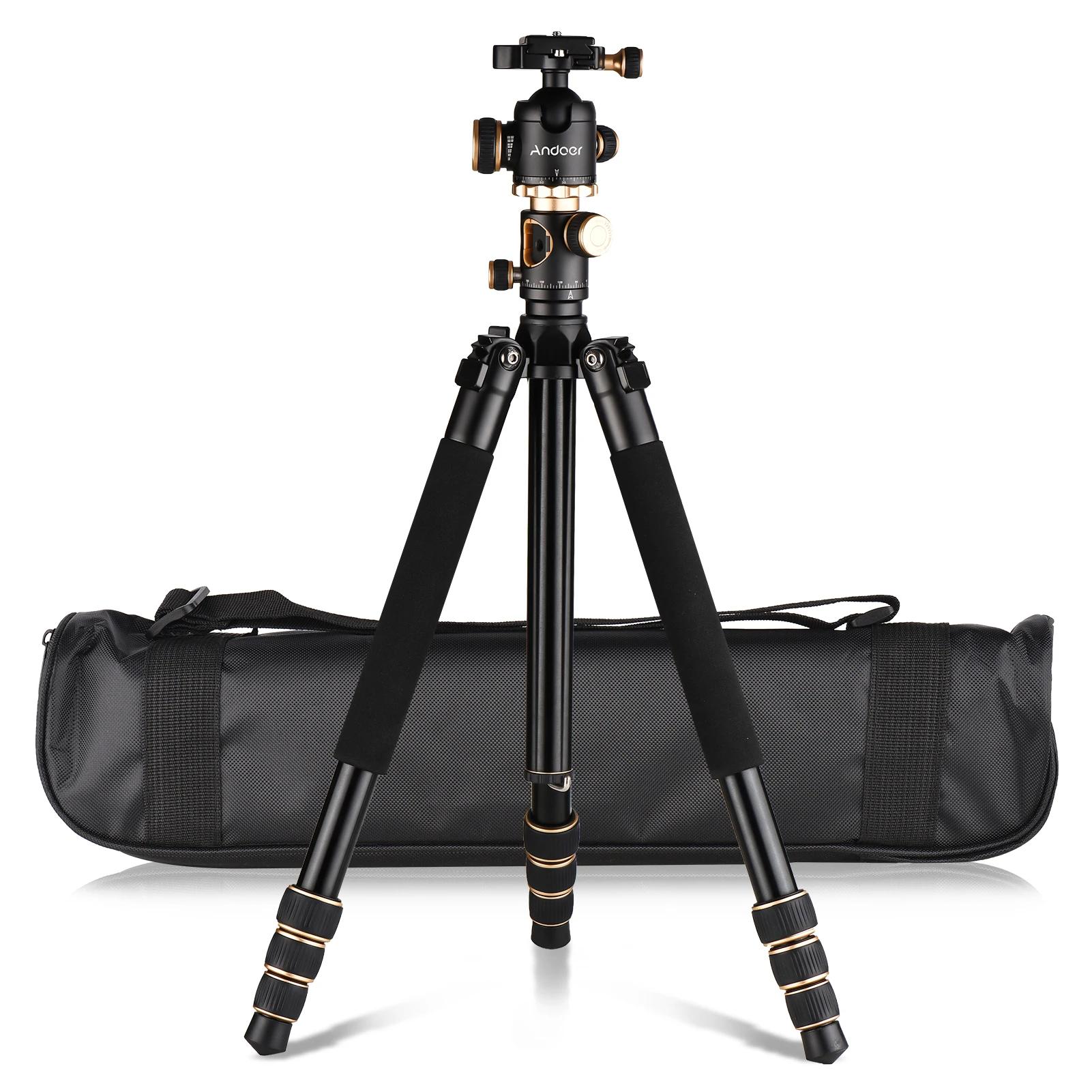Andoer 184cm/72.4in Portable Photography Tripod360 Rotatable Ballhead Carrying Bag for DSLR Camera Camcorder Smartp